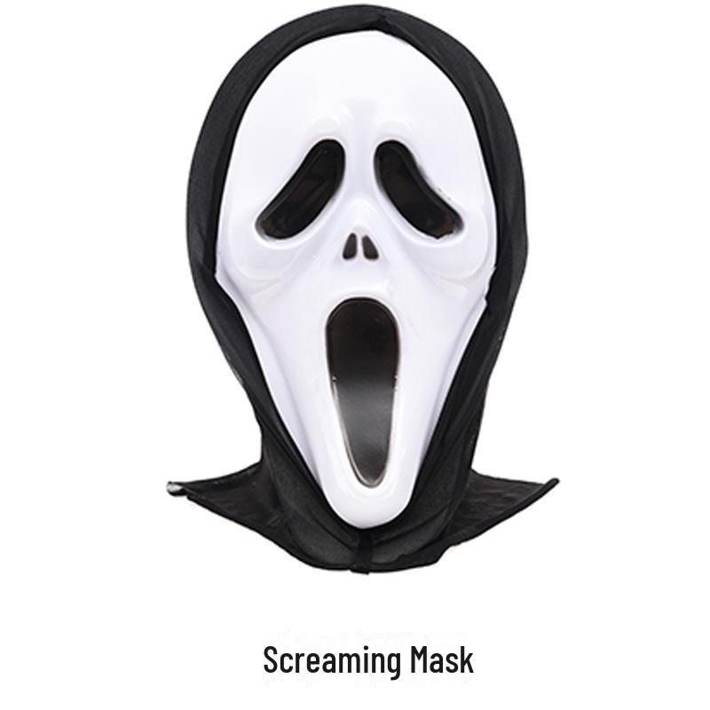 Страшная маска черепа на Хэллоуин и набор перчаток зомби