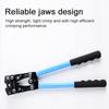 Инструмент для обжима кабельных наконечников из алюминиевого материала 6.0-50, клещи для обжима проводов, ручные, эргономичные, для работы