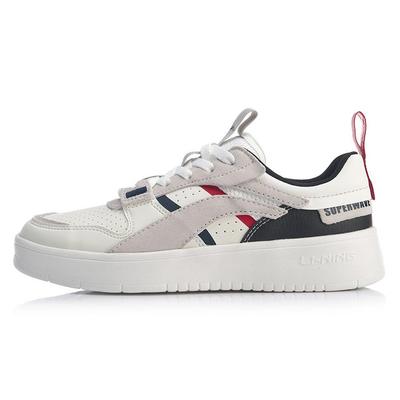 Li Ning Superwave Нескользящие Износостойкие Низкие Спортивные Повседневные Кроссовки Мужские Бело-Серые AGCP085-1