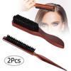2 шт. Массажная щетка для волос, разглаживающая щетина, мягкая салонная расческа для волос