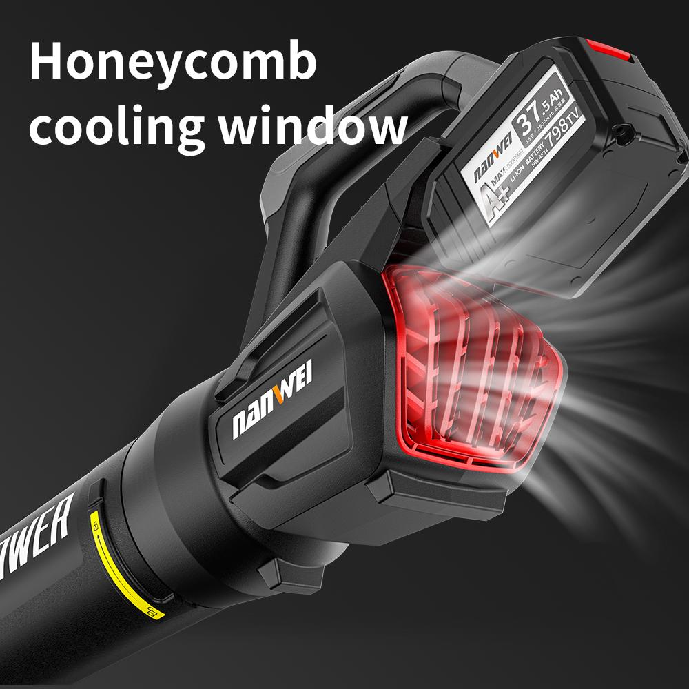 NANWEI Воздуходувка 13-ступенчатая мощность ветра 21 В 22500 об/мин
