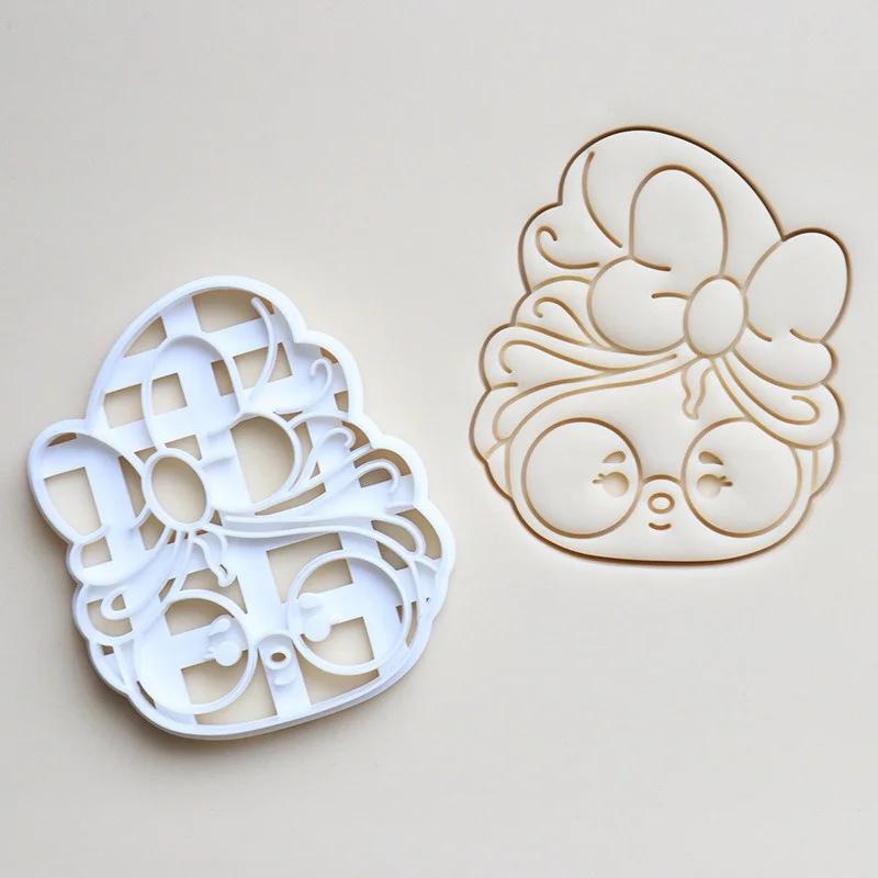 Рождественские формочки для печенья в форме Санта-Клауса, формы для выпечки, рождественская форма для тиснения печенья, кухонные аксессуары для DIY, декора для торта, десерта