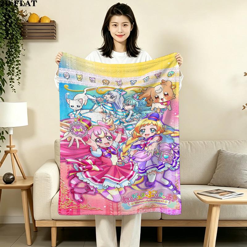 1PC Wonderfulprecurwinx Club Patterned Flannel Blanket Suitable For All Seasons For Home Decor Warmth And Comfort Gifts Holiday Present