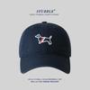 Baseball Cap Cartoon Puppy Cotton Soft Top Cap Men'S And Women'S Casual Versatile Wide Brim Show Face Small Hat