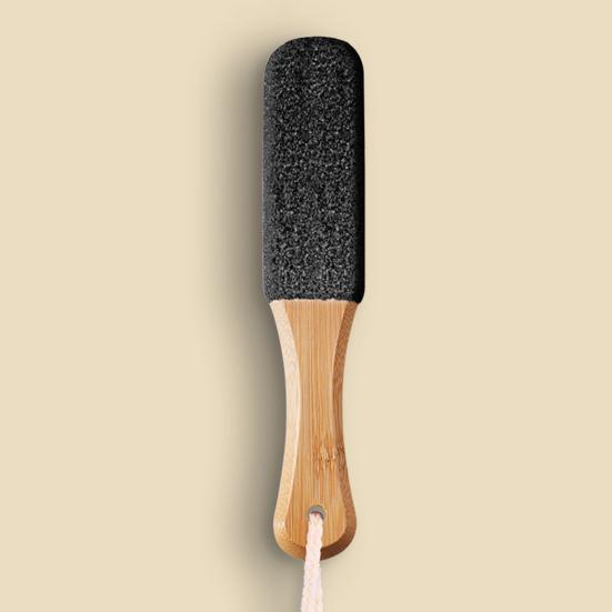 Деревянная пилка для ног, средство для удаления мозолей, двухсторонняя шлифовальная машинка для ног, эргономичная ручка, скребок для ног, уход за ногами и отшелушивающее средство для ног, рашпиль для ног