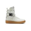 Женские SF Air Force 1 High 'Light Bone' (женские размеры) Светлая кость / Светлая кость-Резина Средне-коричневые скейтбордические кроссовки 857872 004
