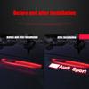 PVC Car Logo Brake Light Projection Warning Lights Board Sticker Emblem Accessories For  dgrb6 Quattro Sport RS S-line A3 A4 A6