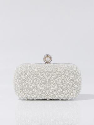 Винтажный вечерний клатч с жемчужной вышивкой для женщин