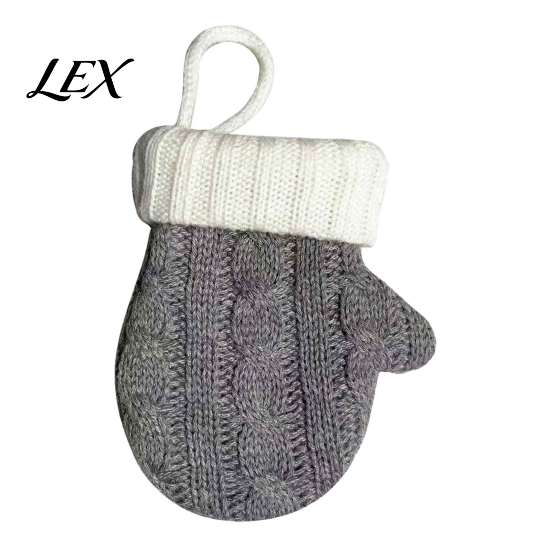 Decorative Keychain Accessory Mini Knitted Christmas Mitten Ornaments, Xmas Glove Hanging Decor, Festive Tableware Flatware Bag Charm Holders,