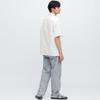Uniqlo Однотонная рубашка с коротким рукавом Мужские рубашки Белый 455970-00