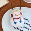 4PCS Anti-Lost Design Plush Keychain Handbag Pendant Santa Claus Pendant  Xmas Gift