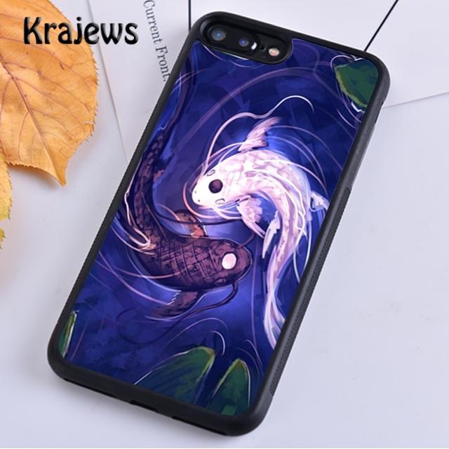 Krajews Рыба Кои Инь Ян Чехол для телефона Для iPhone 17 Air 16 15 14 plus 11 12 13 pro max Plus coque Fundas