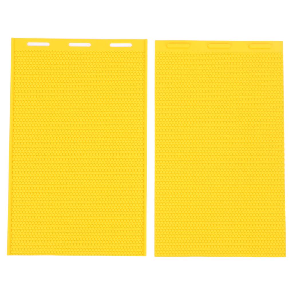 2PCS Beeswax Press Sheets 5.4mm Silicone Flexible Beeswax Foundation Sheet Beekeeper Equipment for