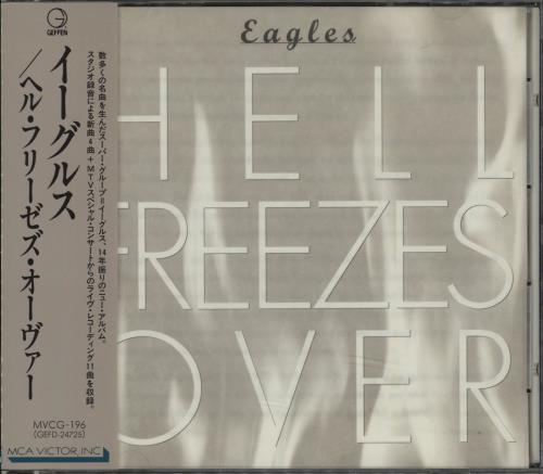 CD EAGLES Hell Freezes Over MVCG196 Geffen 1994 Japan Rock Used
