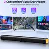 100W Sound Bar for Smart TV with 3 RGB Lights Modes, Bluetooth 5.3 ARC/Opt/AUX Connect Detachable 2-in-1 Speaker3 Equalizer Modes