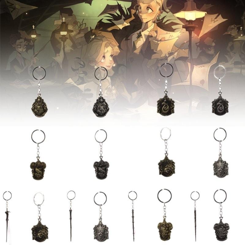 Potter Magic Harry Awakened Badge Scepter Alloy Key Chain Bag Decoration Pendant