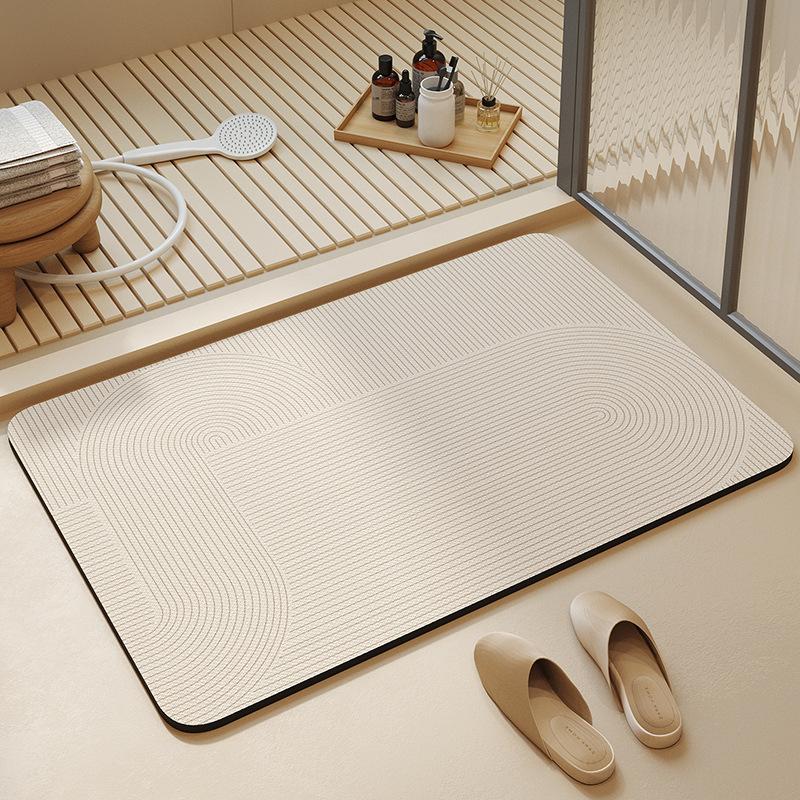 Bathroom Carpet, Bathroom, Bathroom Floor Mat, Non-Slip And Strong Absorbent Toilet, Bathroom At The Door, Diatom Mud Quick-Drying Foot Pad