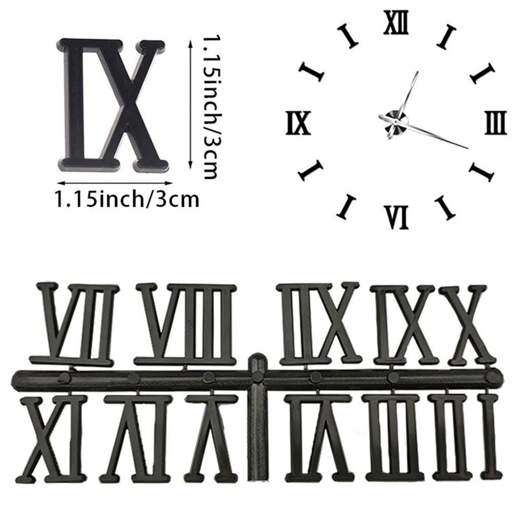 Precise 3CM Clock Numerals High Accuracy Arabic Number Roman Numerals Digital Clock Repair Tool Easy Installation