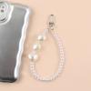 Acrylic Pearl Beaded Telephone Lanyard For Anti-Loss Cellphone Jewelry Women Girls Mobile Phone Hanging Keychain