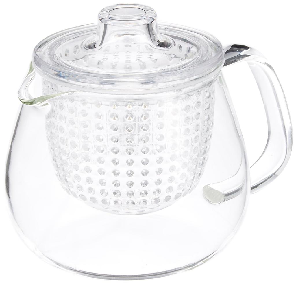 Kinto UNITEA Teapot 450ml Plastic Dishwasher Safe Heat Resistant Glass 22909