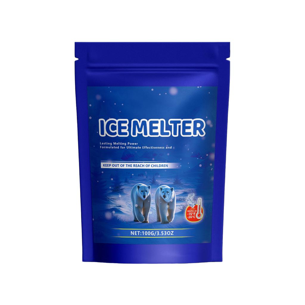 Ice and Snow Melter Fast Acting Salt Based Ice Melter Safer for Melting On Concrete Plants Shoes Driveway and Metal
