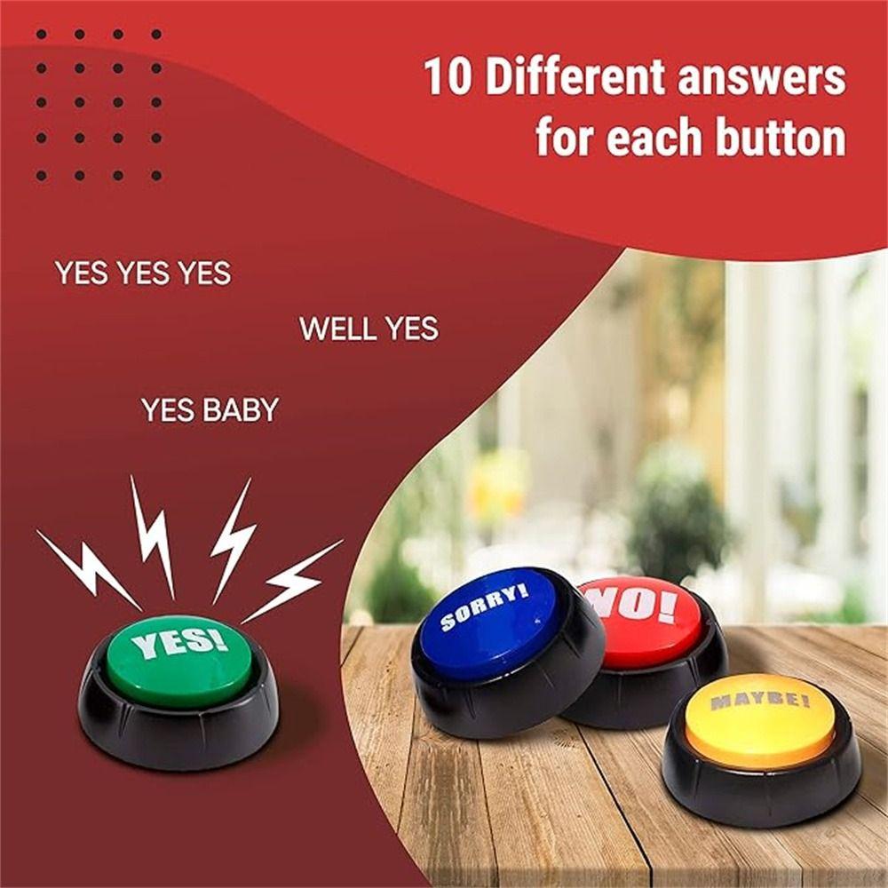 Sound Prop Maybe Sorry Button Communication Answer Buzzers Unique Yes No Button Classroom