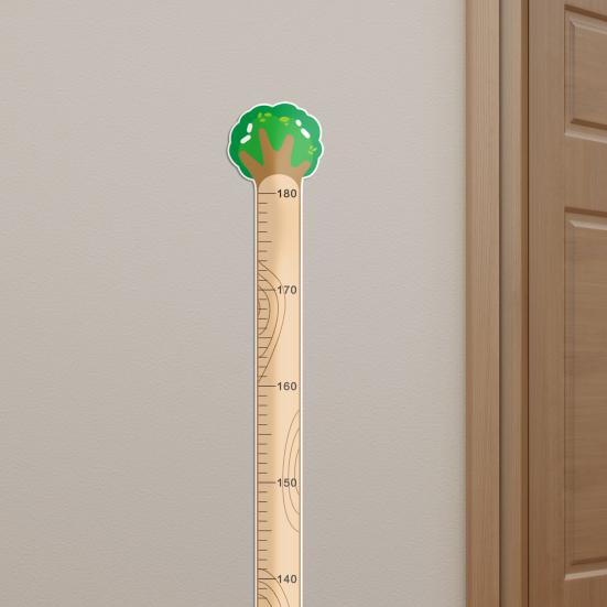 Детская ростовая диаграмма Наклейка на стену Детская комната Детская спальня От младенца до взрослых Мальчики Девочки Измерение роста Линейка Мультяшное украшение Наклейка