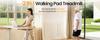 Akluer 520A-A Walking Pad with Incline,330 lbs Capacity, Remote Control,LED Display,Portable Treadmill for Home Office