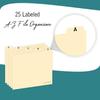 Alphabetical File Organizer, File Cabinet Dividers Letter Size, 25 Heavyweight Manila Guides A-Z Dividers with Tabs, 1/5 Cut Tab Positions Filing