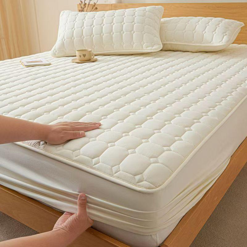 Наматрасник - Роскошный Хлопковый Защитник Матраса - Мягкий, Удобный и Дышащий Наматрасник - Матрас От Пыли, Грязи, Пролитых Жидкостей и Пятен