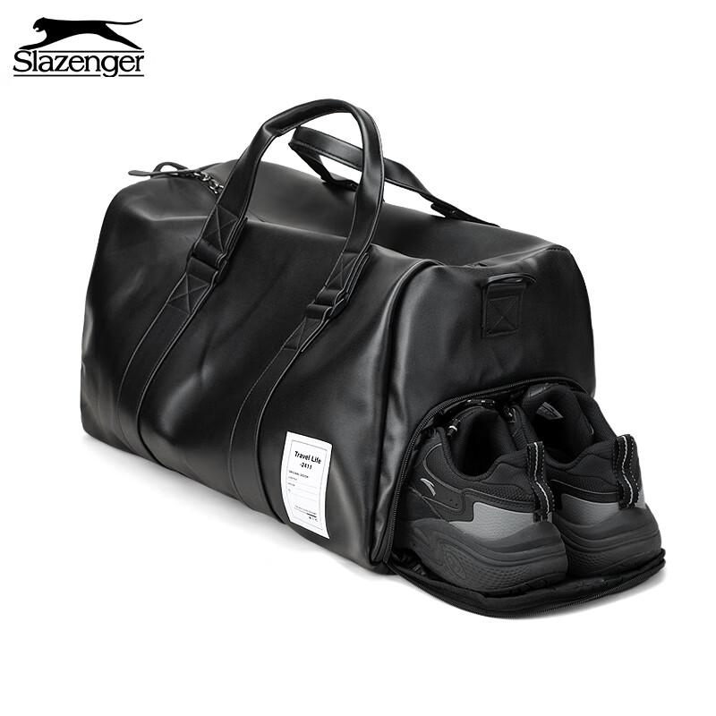Slazenger PU Leather Shoulder Bag, Crossbody Bag, Sport Bag, Fitness Bag, Handheld Luggage Bag