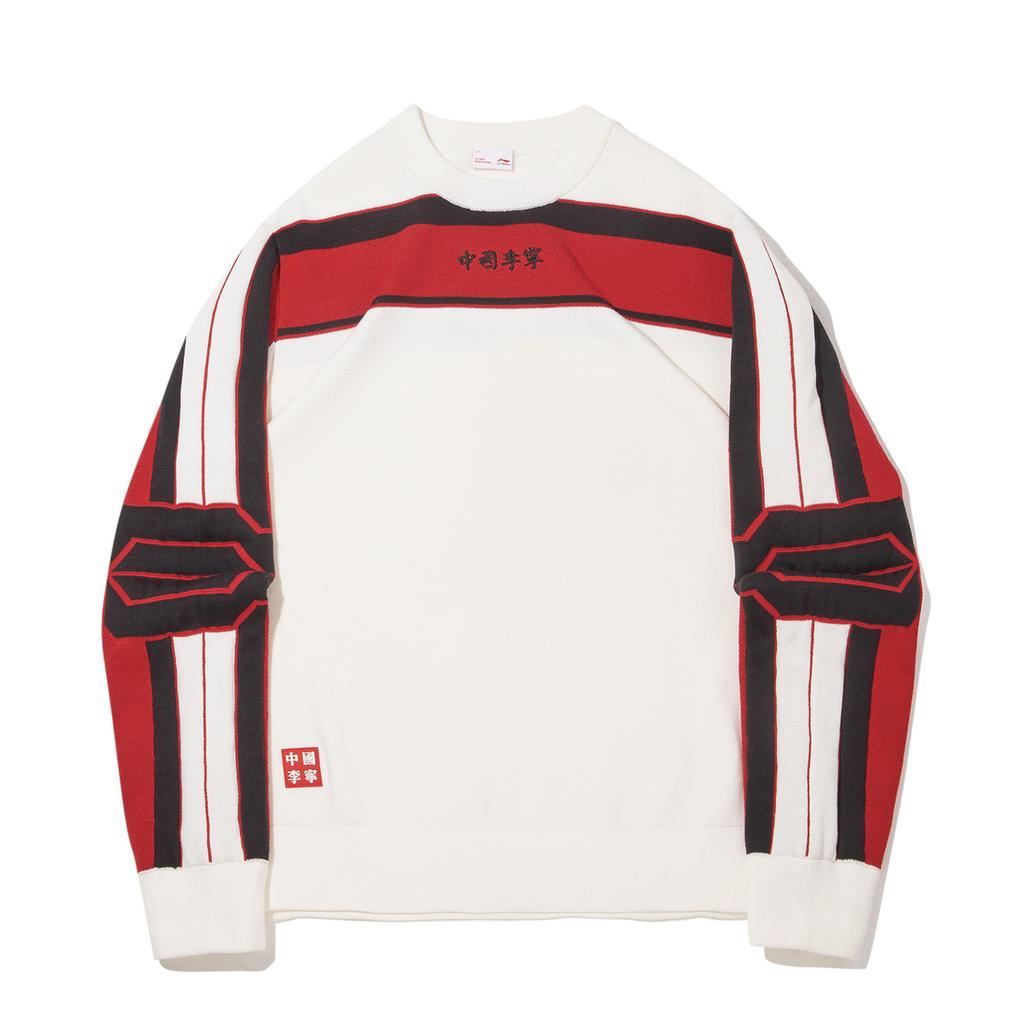 Мужской трикотаж Li Ning Цвет: Слоновая кость Вырез: Круглый Стиль: Умеренный Другое AMBW209-3