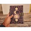 Sun and Moon Vintage Look Leather Journal Antique Handmade Deckle Edge Paper, Leather Sketchbook Book of Shadows, Grimoire