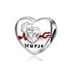 S925 Silver DIY Beaded Heart Jewelry Accessories Family Theme I Love You Bead Craft Making Kit