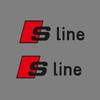 2PCS Car Body Trunk Window Logo Sticker Decal Decor Accessories For q2 Sline RS Quattro A4 A5 A6 TT A8 Q5 Q6 Q7 Q8 S A7 8P S3