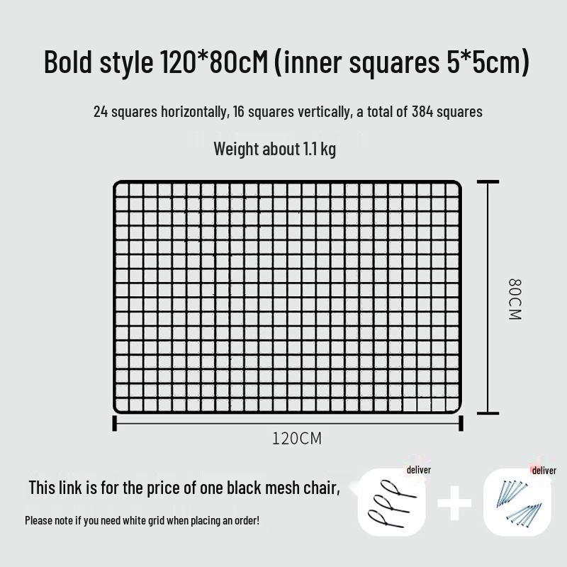 Black Iron Mesh Jewelry Photo Display Grid