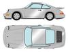 VISION Porsche 911 Carrera 4 Leichtbau 1990, серебристый Готовый продукт 1/43 (964)