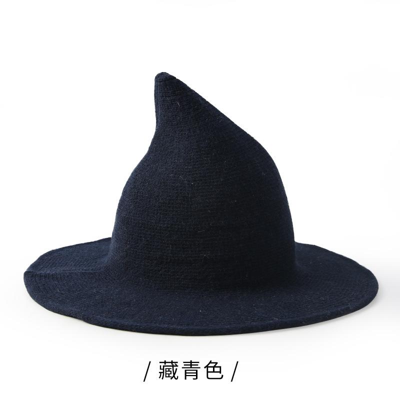 Hat European and American wool witch hat bucket hat