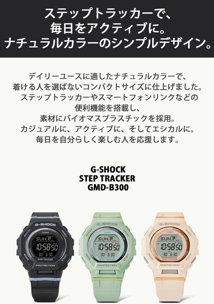 Часы оснащены Bluetooth и используют биопластик Розовый [Casio] G-Shock [] GMD-B300-4JF Женский