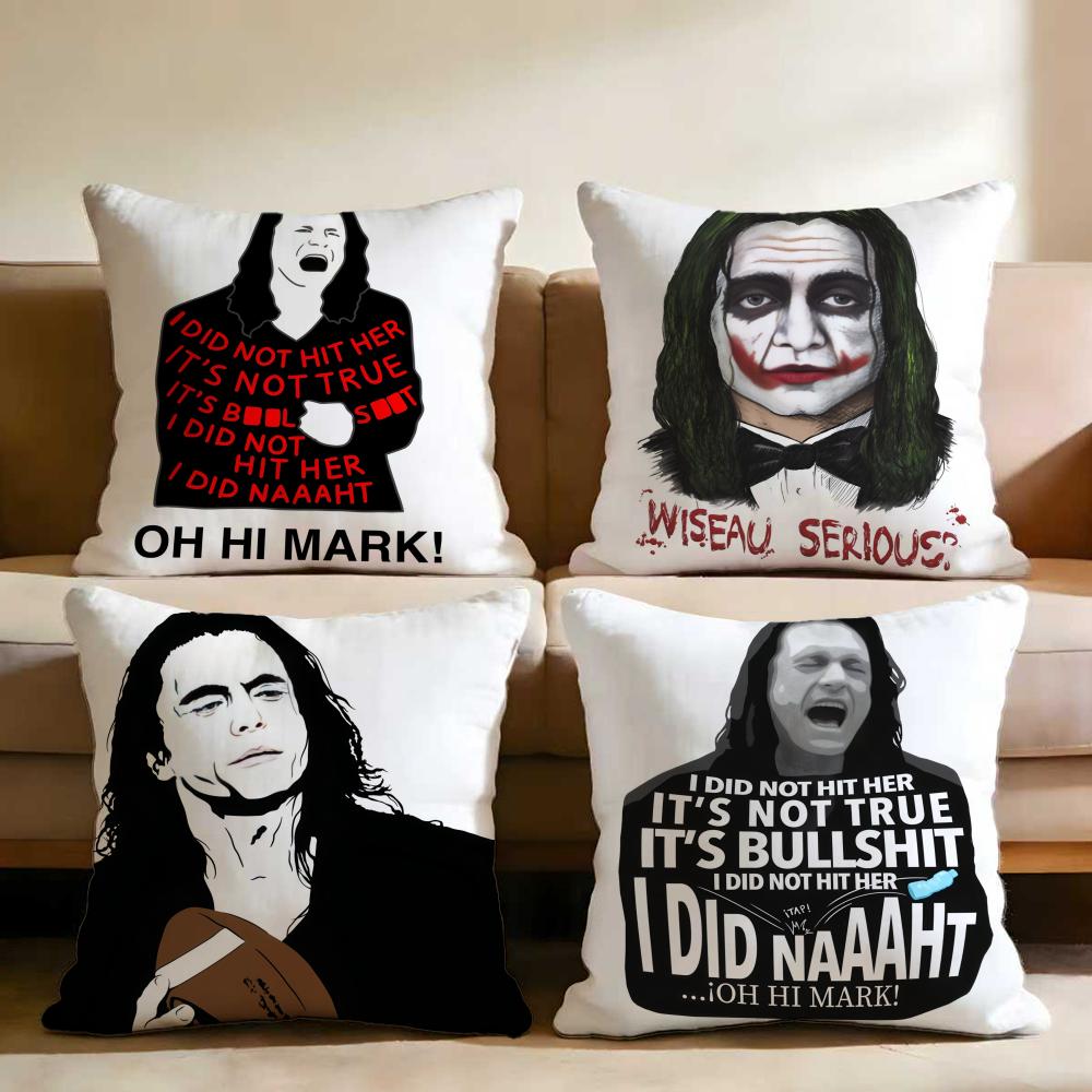 Наволочка на подушку The Room Т-Томми Вайзо, многоцелевая наволочка для дома и автомобиля - Двусторонняя, мягкая и прочная для ежедневного использования