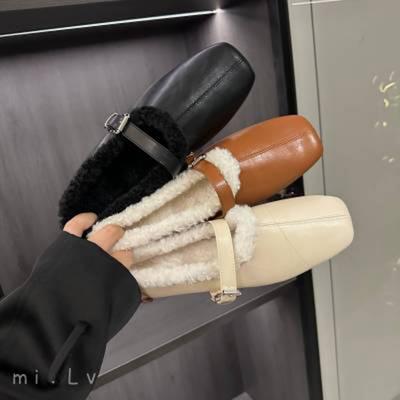 Модные милые женские туфли на плоской подошве с круглым носком, зимние туфли бежевого, черного, коричневого цвета с пряжкой на ремне, повседневные туфли женские, размер 35-39