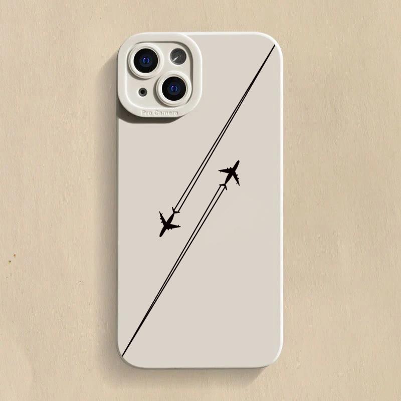 Вдохновленный путешествиями чехол для телефона с дизайном маршрута самолета для Samsung Galaxy S23 Ultra S22 Plus S21 FE A14 A34 A54 A33 A53 A32 Мягкий чехол