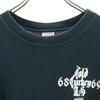 Anvil Cross Print Long Sleeve T-shirt S Navy Ron T Men's Used