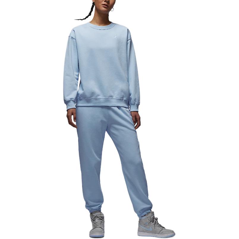 Новый свитшот Jordan Brooklyn Fleece Jumpman Женский Голубой водородный/Белый HJ1354-407