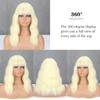 Synthetic Middle Length Short Wave Hair Extension Natural Wigs With Bangs For Women Wig Fibre Cosplay Wig