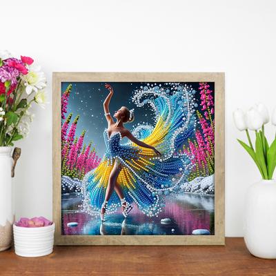 5D DIY Частичный набор для алмазной живописи со сверлом специальной формы, украшение для девочки 30x30 см