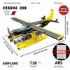Военная модель Cessna 208 Attack, Строительные блоки, Солдаты, Армейский самолет, Самолет, Кирпичики, Игрушки, Для Рождества, Дня Благодарения, Подарки