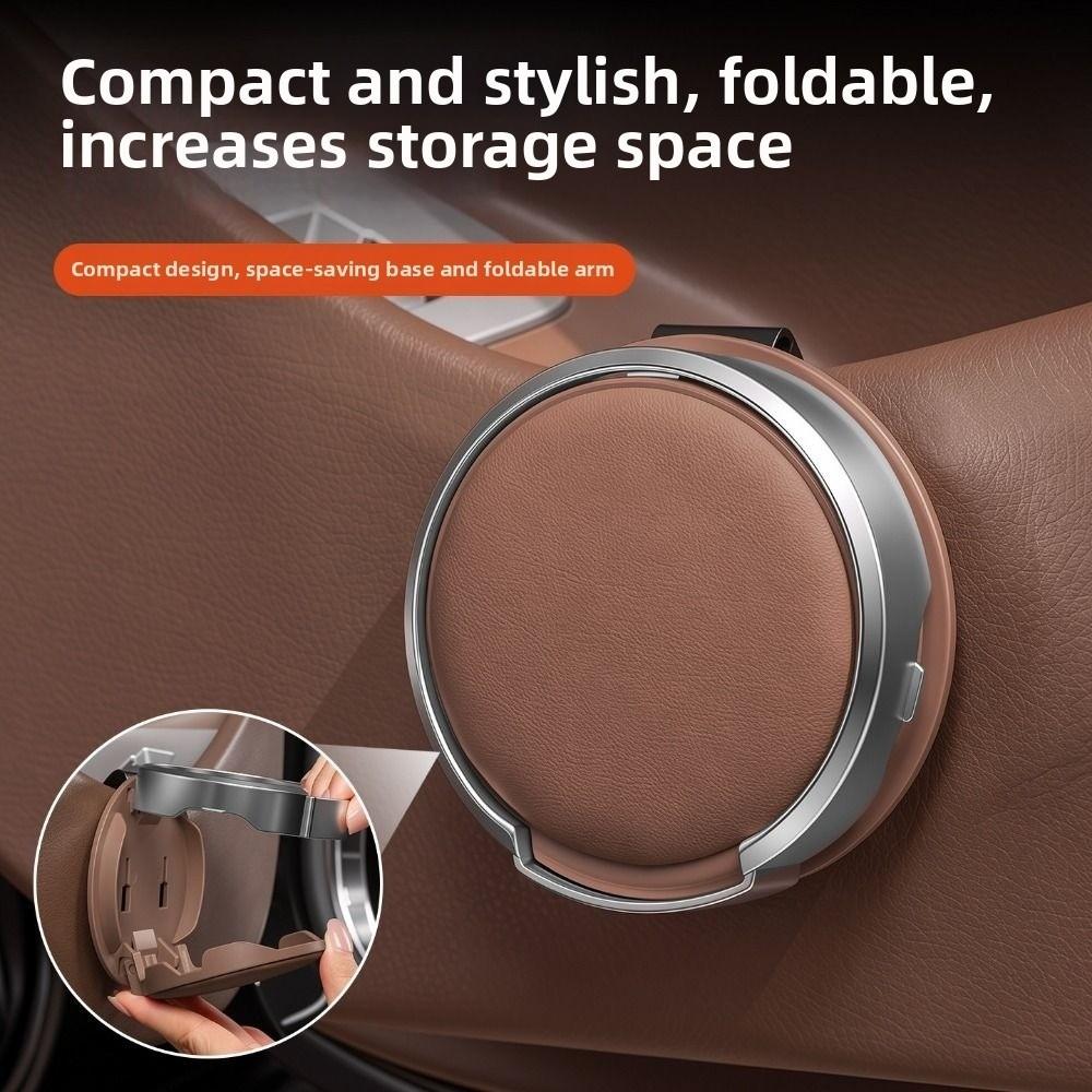 Foldable Car Beverage Holder Stable Installation Universal Auto Cup Mount Vehicle Interior
