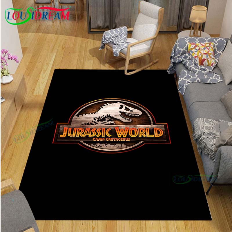 Ковер с динозаврами J-Jurassic Park Декор комнаты Напольные коврики Спальня Коврик для йоги Фотозона Ковер для гостиной Подарок на день рождения Наружный ковер