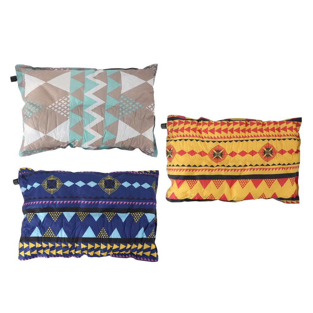 Надувная подушка для кемпинга, ПВХ, сжимаемая, легкая, красочная, автоматическая надувная подушка для трава